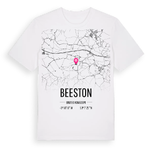 Beeston karta t-shirt – ekologisk bomull t-shirt från Pinshirt