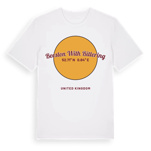 Beeston with Bittering cirkel t-shirt – ekologisk bomull t-shirt från Pinshirt