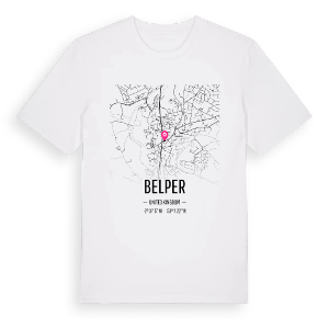 Belper karta t-shirt – ekologisk bomull t-shirt från Pinshirt
