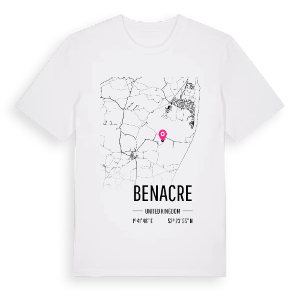 Benacre karta t-shirt – ekologisk bomull t-shirt från Pinshirt