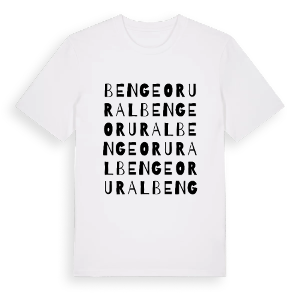 Bengeo Rural ordlek t-shirt – ekologisk bomull t-shirt från Pinshirt