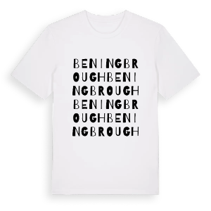 Beningbrough ordlek t-shirt – ekologisk bomull t-shirt från Pinshirt