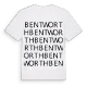 Bentworth ordlek t-shirt