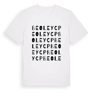 Beoley CP ordlek t-shirt – ekologisk bomull t-shirt från Pinshirt