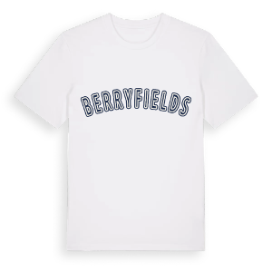 Berryfields college t-shirt – ekologisk bomull t-shirt från Pinshirt