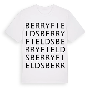 Berryfields ordlek t-shirt – ekologisk bomull t-shirt från Pinshirt