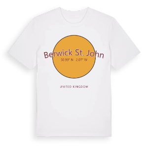 Berwick St. John cirkel t-shirt – ekologisk bomull t-shirt från Pinshirt