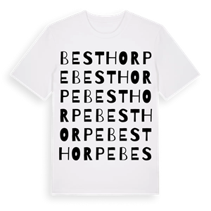 Besthorpe ordlek t-shirt – ekologisk bomull t-shirt från Pinshirt