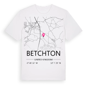 Betchton karta t-shirt – ekologisk bomull t-shirt från Pinshirt