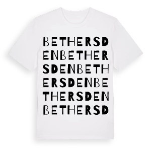 Bethersden ordlek t-shirt – ekologisk bomull t-shirt från Pinshirt