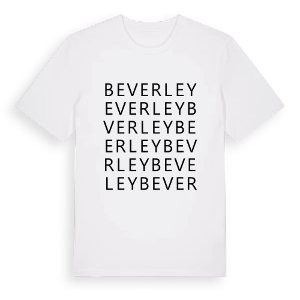 Beverley ordlek t-shirt – ekologisk bomull t-shirt från Pinshirt