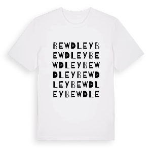 Bewdley ordlek t-shirt – ekologisk bomull t-shirt från Pinshirt