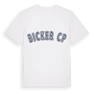 Bicker CP college t-shirt – ekologisk bomull t-shirt från Pinshirt