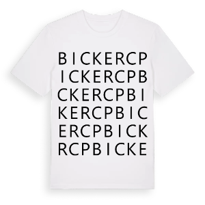 Bicker CP ordlek t-shirt – ekologisk bomull t-shirt från Pinshirt