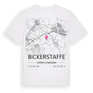 Bickerstaffe karta t-shirt – ekologisk bomull t-shirt från Pinshirt