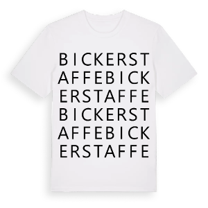 Bickerstaffe ordlek t-shirt – ekologisk bomull t-shirt från Pinshirt