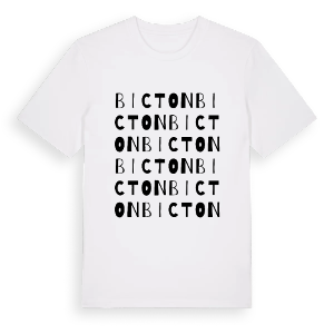 Bicton ordlek t-shirt – ekologisk bomull t-shirt från Pinshirt