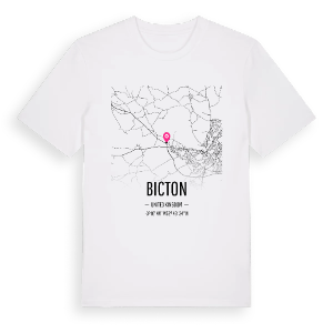 Bicton karta t-shirt – ekologisk bomull t-shirt från Pinshirt