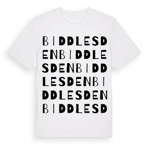 Biddlesden ordlek t-shirt – ekologisk bomull t-shirt från Pinshirt