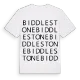 Biddlestone ordlek t-shirt