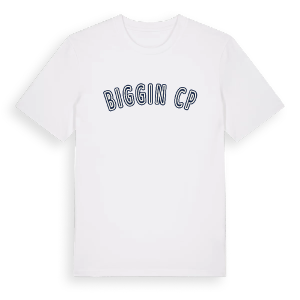 Biggin CP college t-shirt – ekologisk bomull t-shirt från Pinshirt