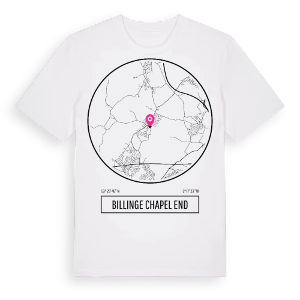 Billinge Chapel End t-shirt – ekologisk bomull t-shirt från Pinshirt