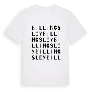 Billingsley ordlek t-shirt – ekologisk bomull t-shirt från Pinshirt
