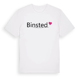 Binsted hjärta t-shirt – ekologisk bomull t-shirt från Pinshirt