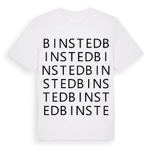 Binsted ordlek t-shirt – ekologisk bomull t-shirt från Pinshirt