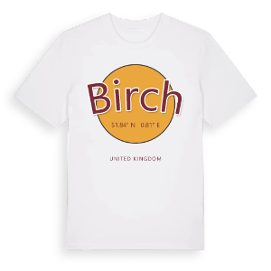 Birch cirkel t-shirt – ekologisk bomull t-shirt från Pinshirt