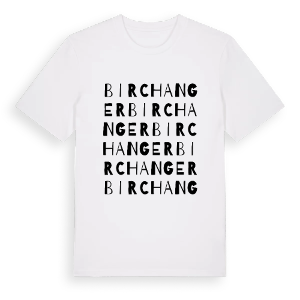 Birchanger ordlek t-shirt – ekologisk bomull t-shirt från Pinshirt