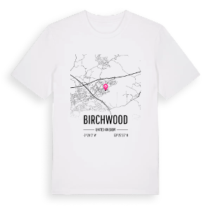 Birchwood karta t-shirt – ekologisk bomull t-shirt från Pinshirt