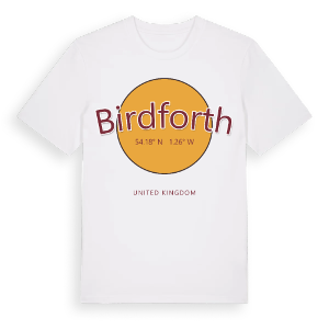Birdforth cirkel t-shirt – ekologisk bomull t-shirt från Pinshirt