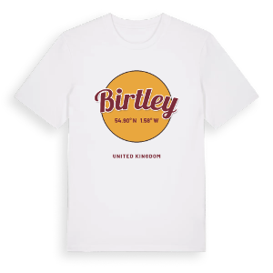 Birtley cirkel t-shirt – ekologisk bomull t-shirt från Pinshirt