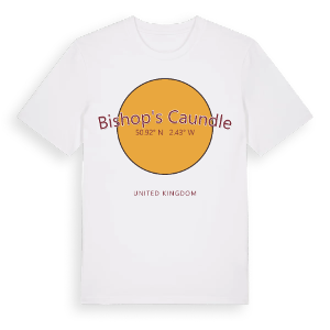 Bishop's Caundle cirkel t-shirt – ekologisk bomull t-shirt från Pinshirt