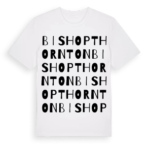 Bishop Thornton ordlek t-shirt – ekologisk bomull t-shirt från Pinshirt