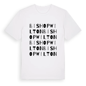 Bishop Wilton ordlek t-shirt – ekologisk bomull t-shirt från Pinshirt