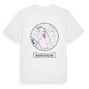 Bishops Itchington t-shirt – ekologisk bomull t-shirt från Pinshirt