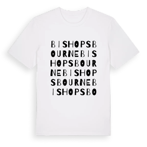 Bishopsbourne ordlek t-shirt – ekologisk bomull t-shirt från Pinshirt
