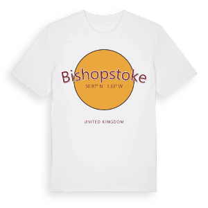 Bishopstoke cirkel t-shirt – ekologisk bomull t-shirt från Pinshirt