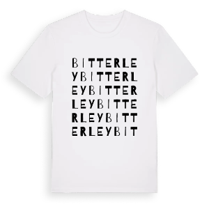 Bitterley ordlek t-shirt – ekologisk bomull t-shirt från Pinshirt