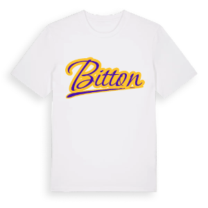Bitton baseball t-shirt – ekologisk bomull t-shirt från Pinshirt
