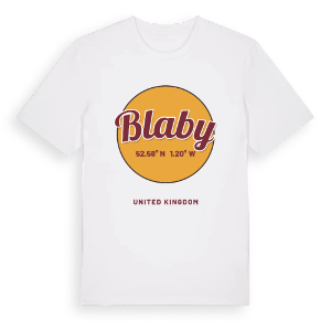 Blaby cirkel t-shirt – ekologisk bomull t-shirt från Pinshirt