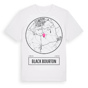 Black Bourton t-shirt – ekologisk bomull t-shirt från Pinshirt