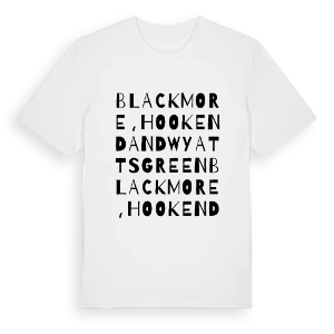 Blackmore, Hook End and Wyatts Green ordlek t-shirt – ekologisk bomull t-shirt från Pinshirt