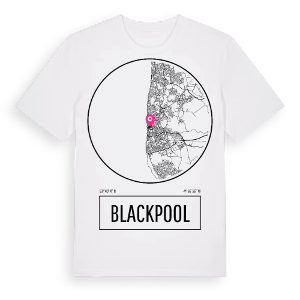 Blackpool t-shirt – ekologisk bomull t-shirt från Pinshirt