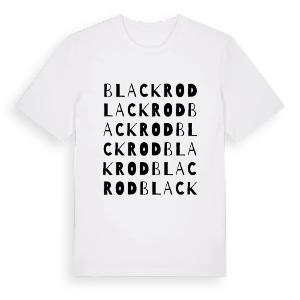 Blackrod ordlek t-shirt – ekologisk bomull t-shirt från Pinshirt