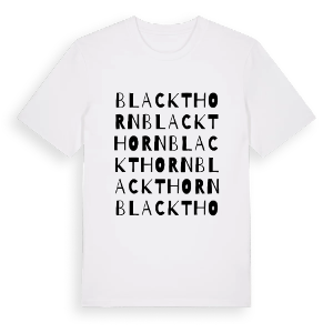 Blackthorn ordlek t-shirt – ekologisk bomull t-shirt från Pinshirt