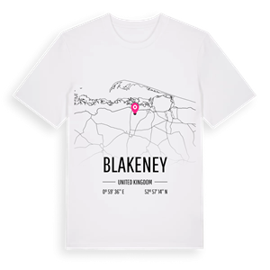 Blakeney karta t-shirt – ekologisk bomull t-shirt från Pinshirt