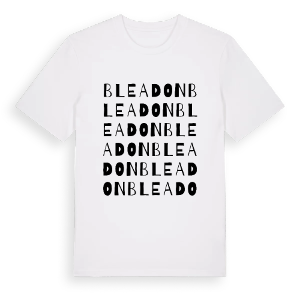 Bleadon ordlek t-shirt – ekologisk bomull t-shirt från Pinshirt